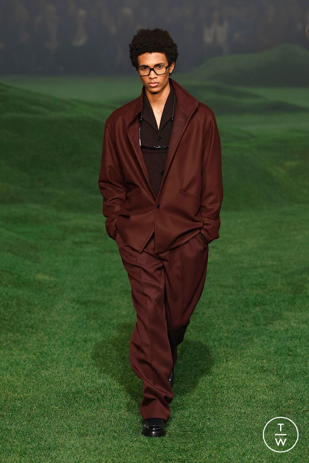 Fashion Week Milan Fall/Winter 2025 look 36 de la collection ZEGNA menswear