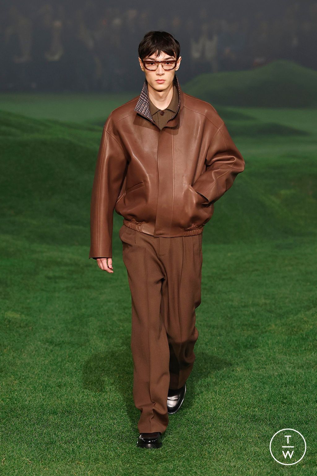 Fashion Week Milan Fall/Winter 2025 look 37 de la collection ZEGNA menswear