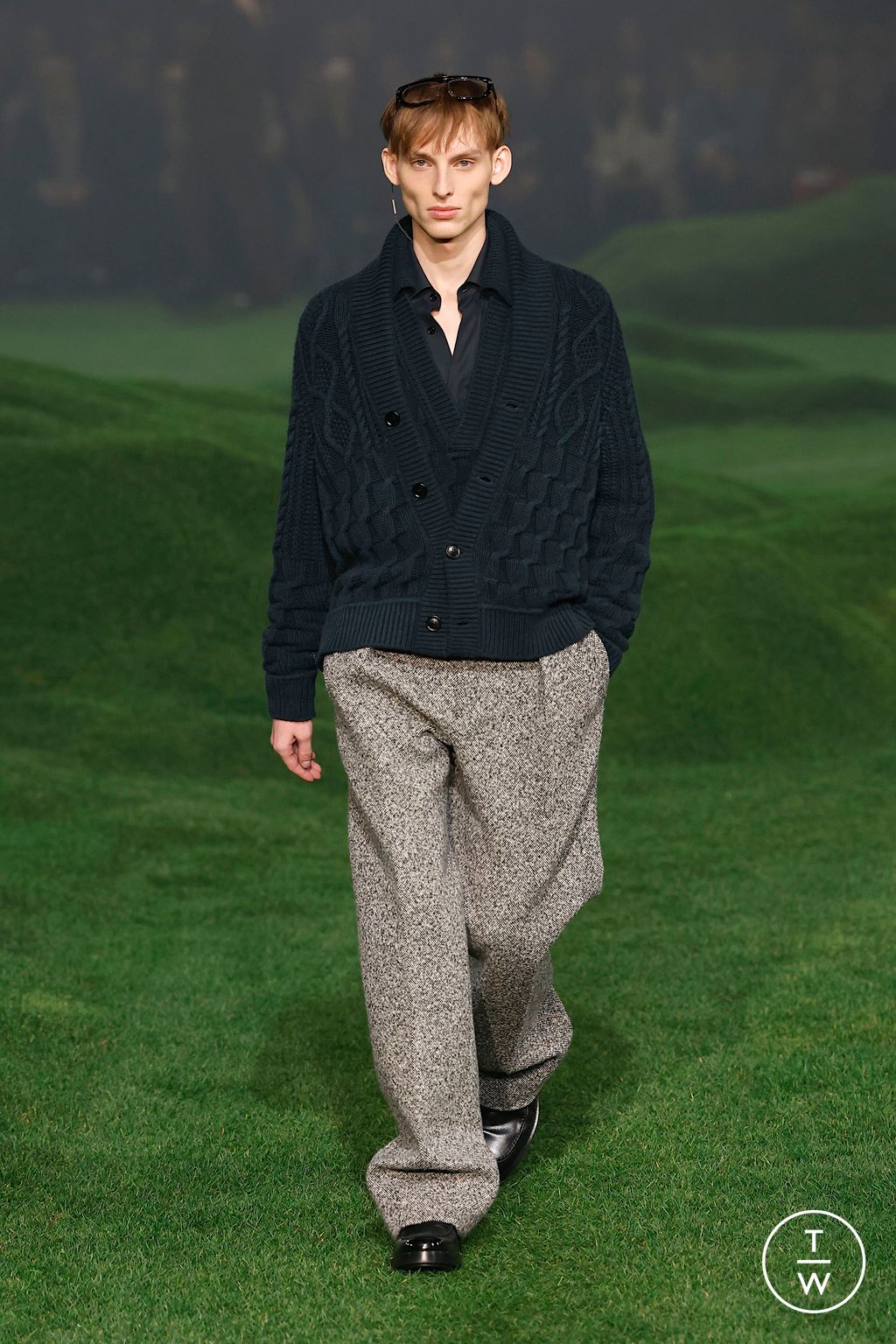 Fashion Week Milan Fall/Winter 2025 look 42 from the ZEGNA collection menswear