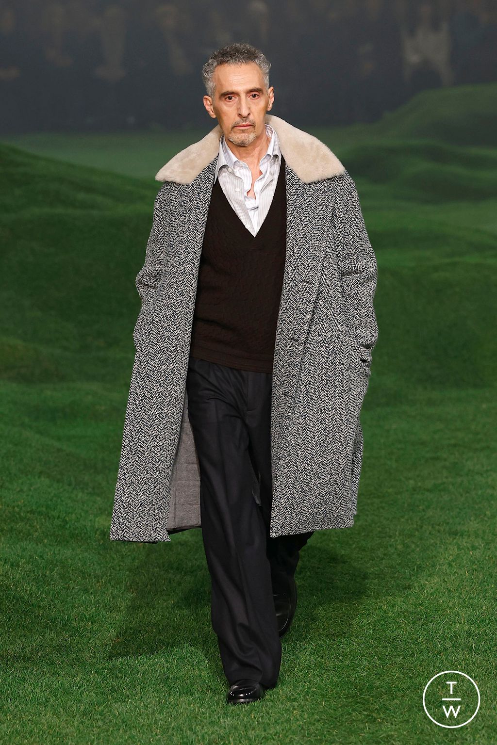 Fashion Week Milan Fall/Winter 2025 look 47 de la collection ZEGNA menswear