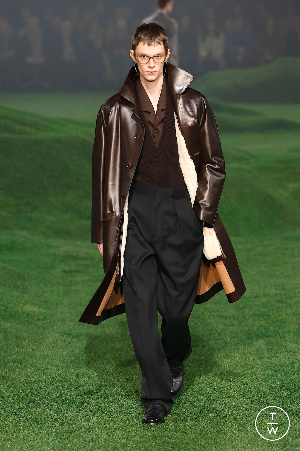 Fashion Week Milan Fall/Winter 2025 look 55 from the ZEGNA collection menswear