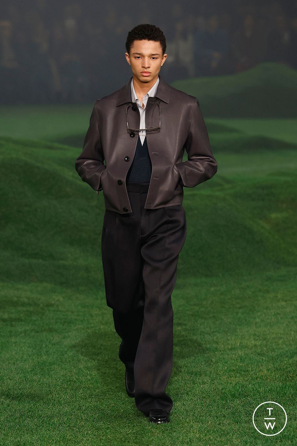 Fashion Week Milan Fall/Winter 2025 look 57 de la collection ZEGNA menswear