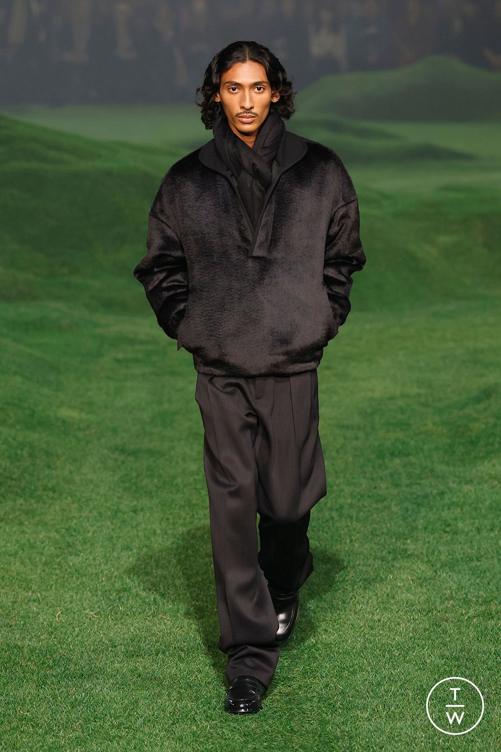 Fashion Week Milan Fall/Winter 2025 look 58 from the ZEGNA collection menswear