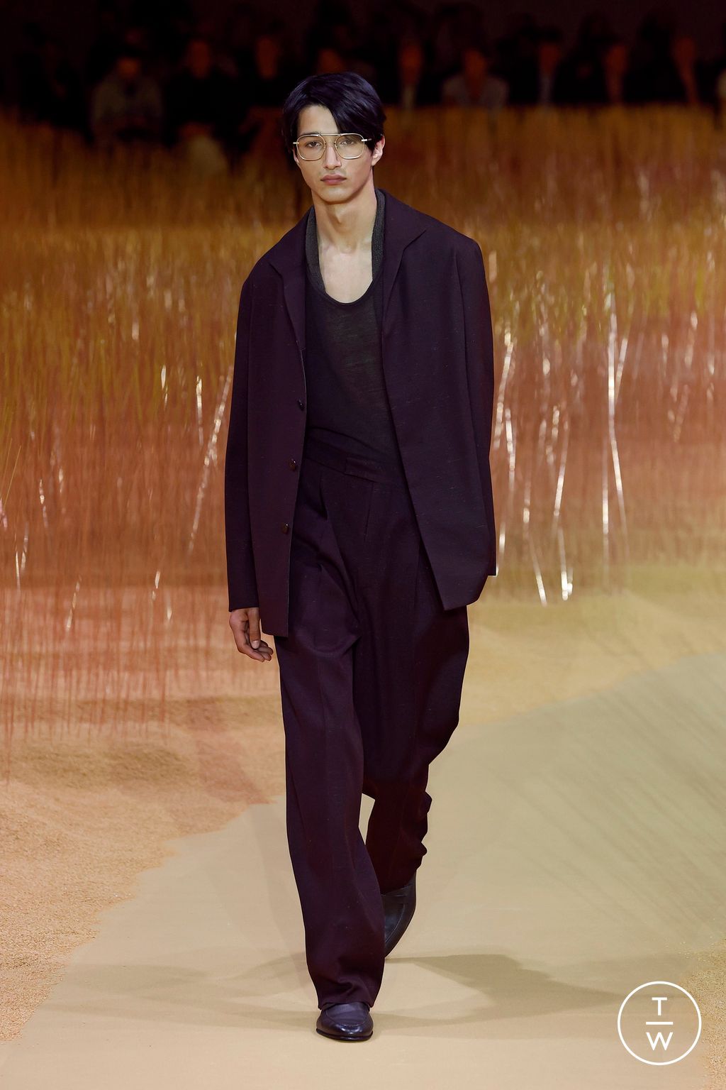 Fashion Week Milan Spring-Summer 2025 look 7 from the ZEGNA collection 男装