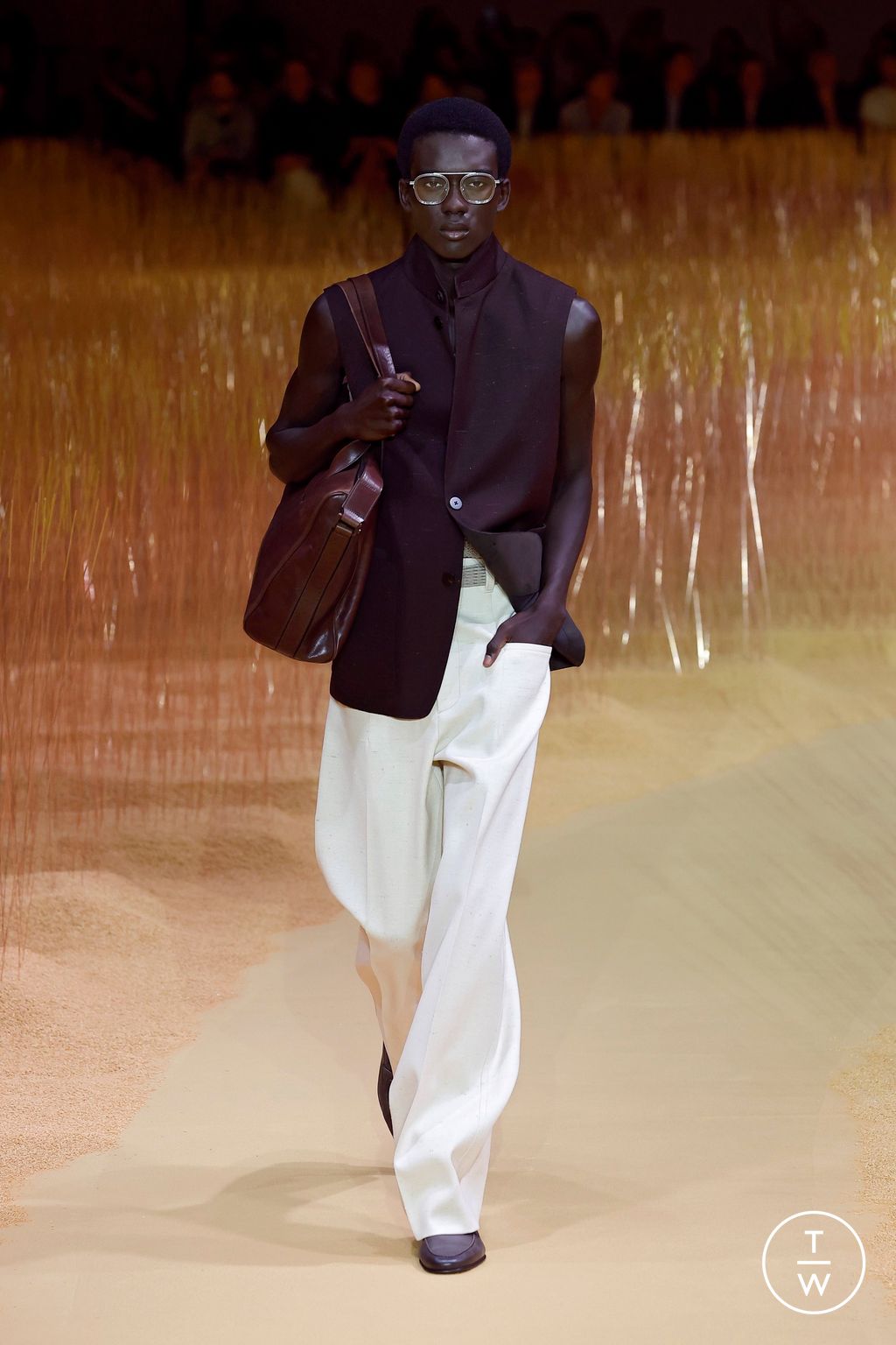 Fashion Week Milan Spring-Summer 2025 look 8 from the ZEGNA collection menswear