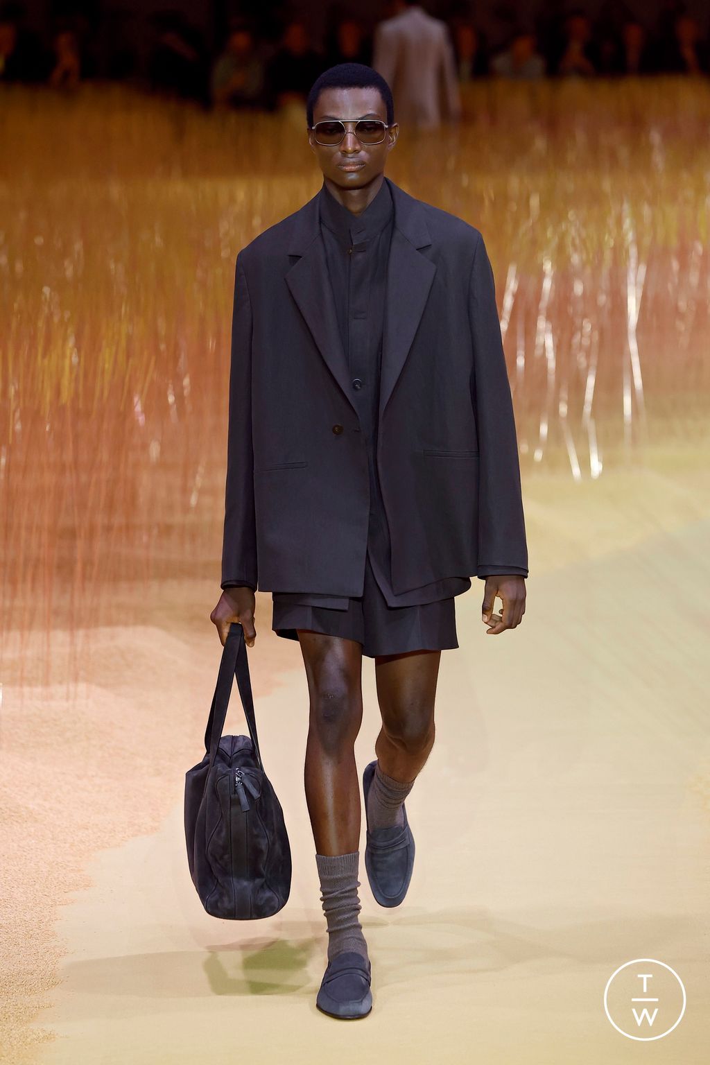 Fashion Week Milan Spring/Summer 2025 look 9 from the ZEGNA collection menswear