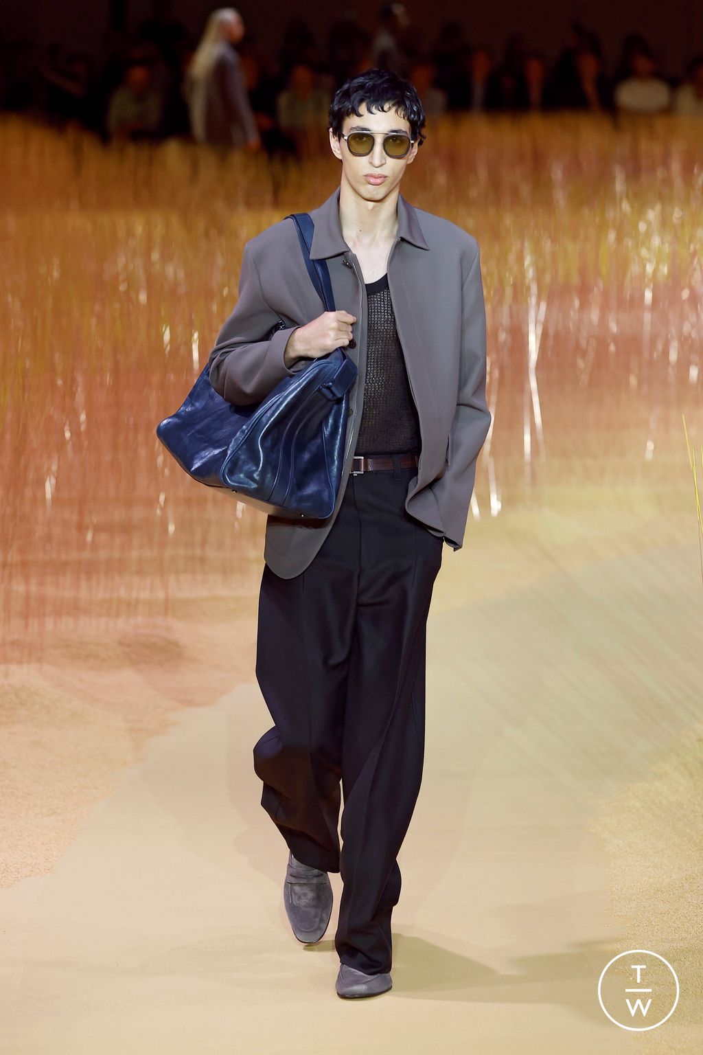 Fashion Week Milan Spring/Summer 2025 look 12 from the ZEGNA collection menswear