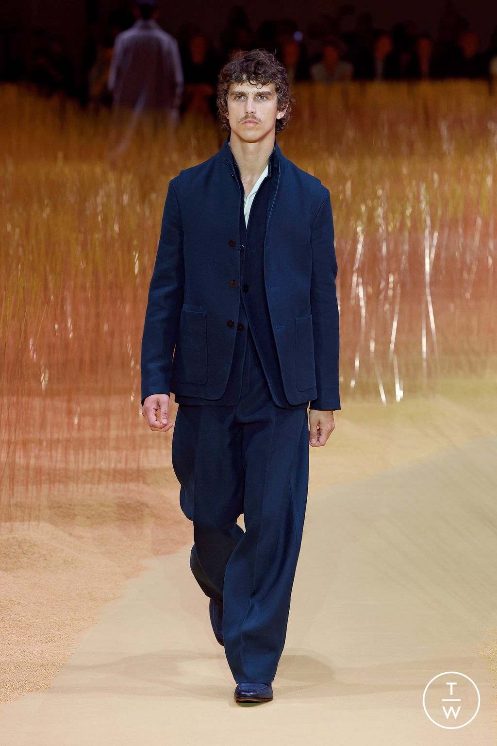 Fashion Week Milan Spring-Summer 2025 look 20 from the ZEGNA collection menswear