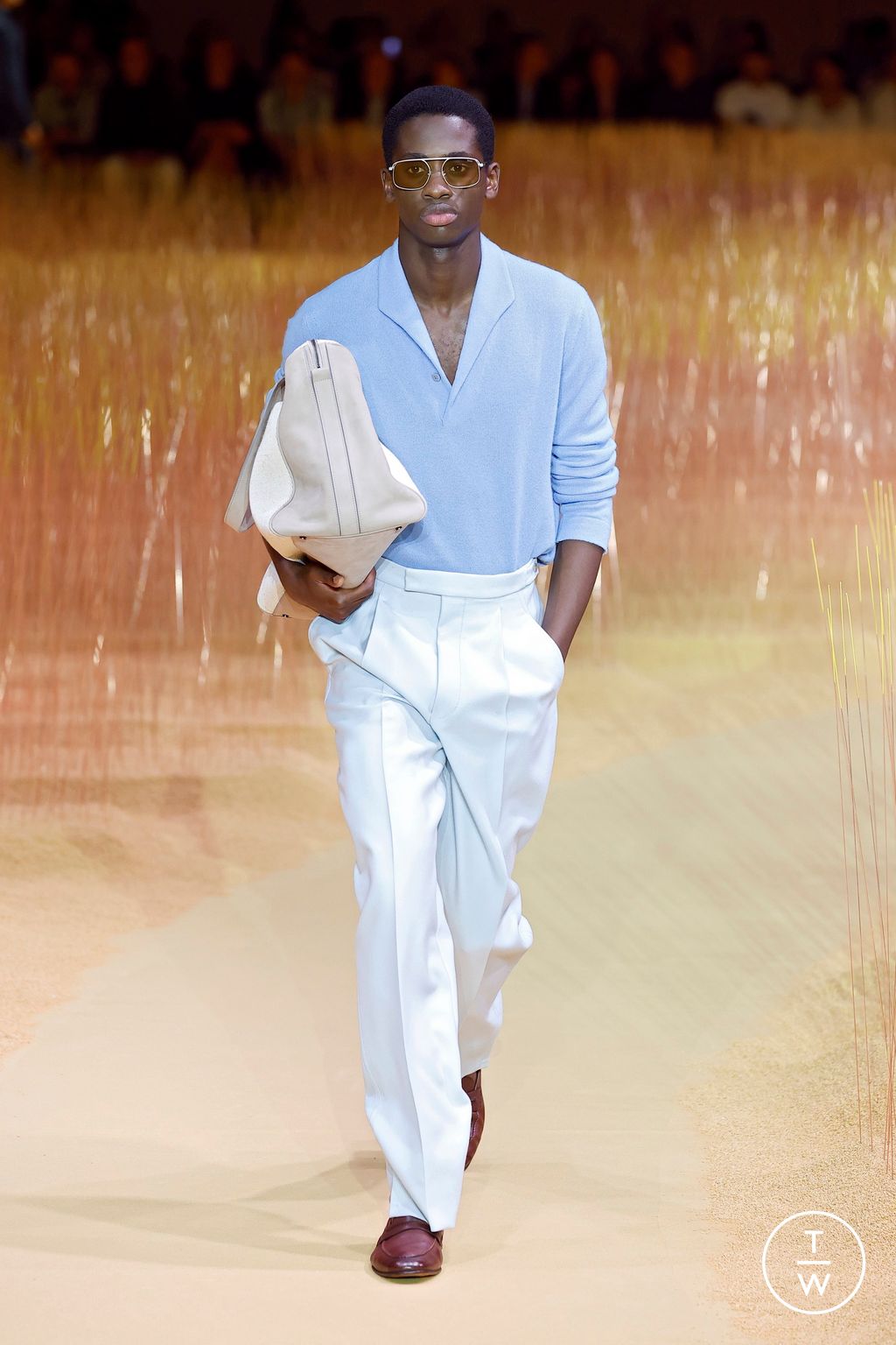 Fashion Week Milan Spring-Summer 2025 look 23 from the ZEGNA collection 男装