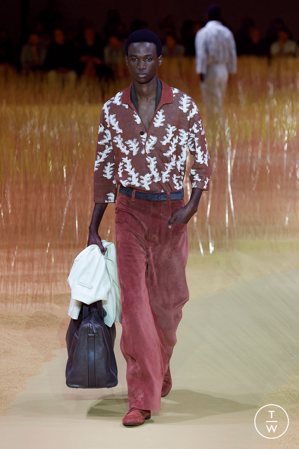 Fashion Week Milan Spring-Summer 2025 look 25 de la collection ZEGNA menswear