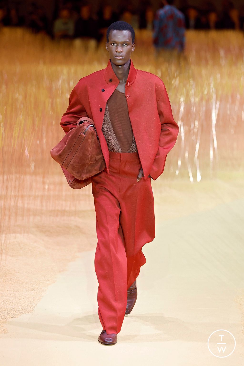 Fashion Week Milan Spring-Summer 2025 look 32 from the ZEGNA collection menswear