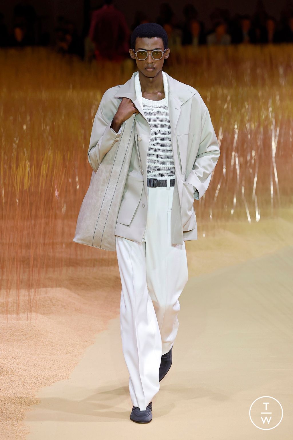 Fashion Week Milan Spring-Summer 2025 look 41 from the ZEGNA collection menswear