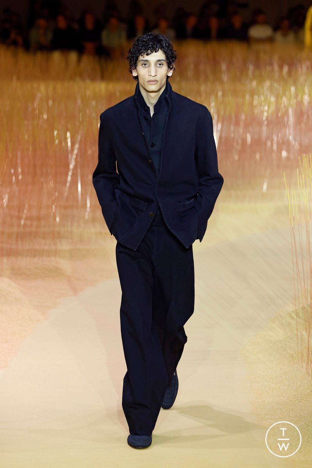 Fashion Week Milan Spring-Summer 2025 look 44 from the ZEGNA collection 男装