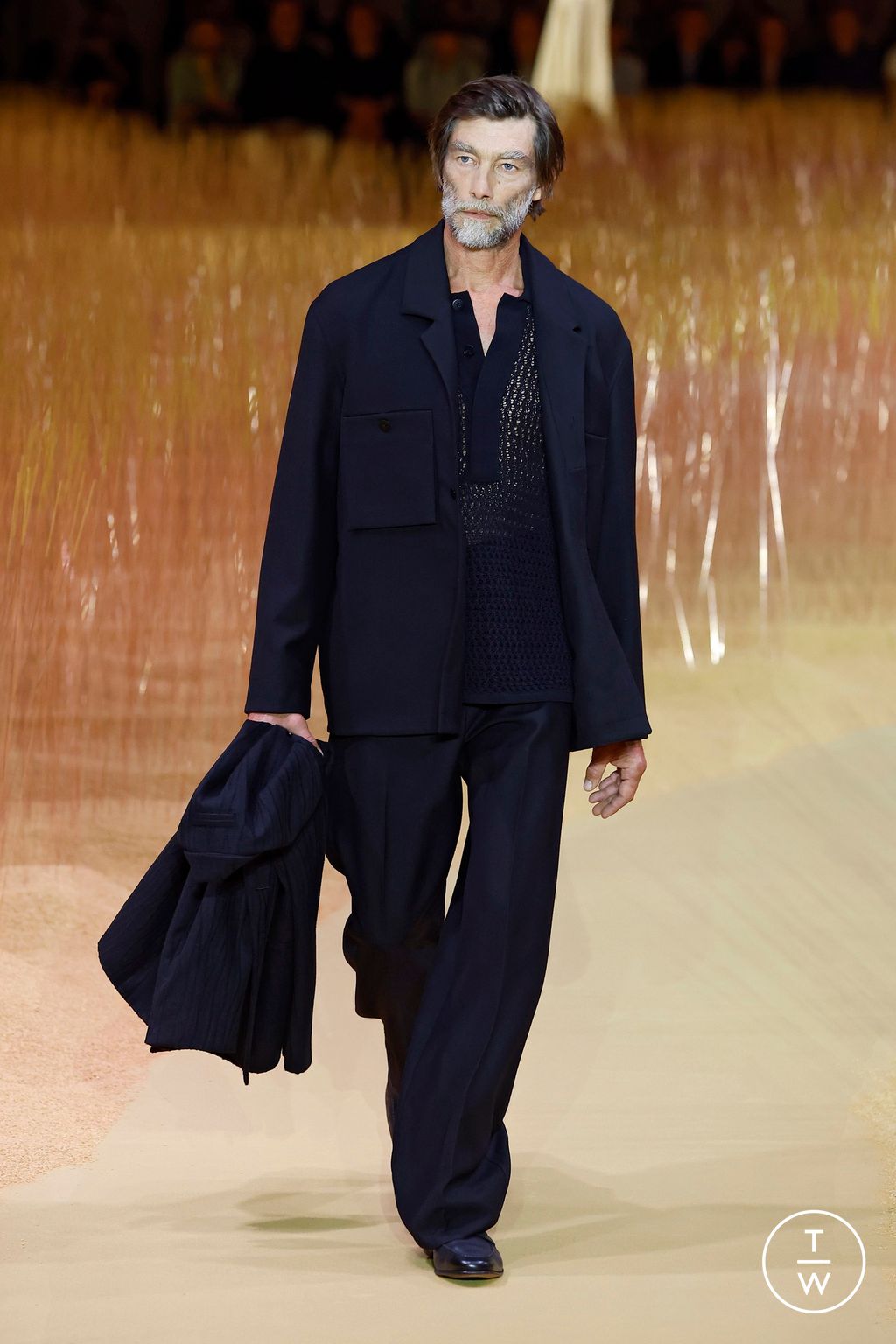 Fashion Week Milan Spring/Summer 2025 look 45 from the ZEGNA collection menswear