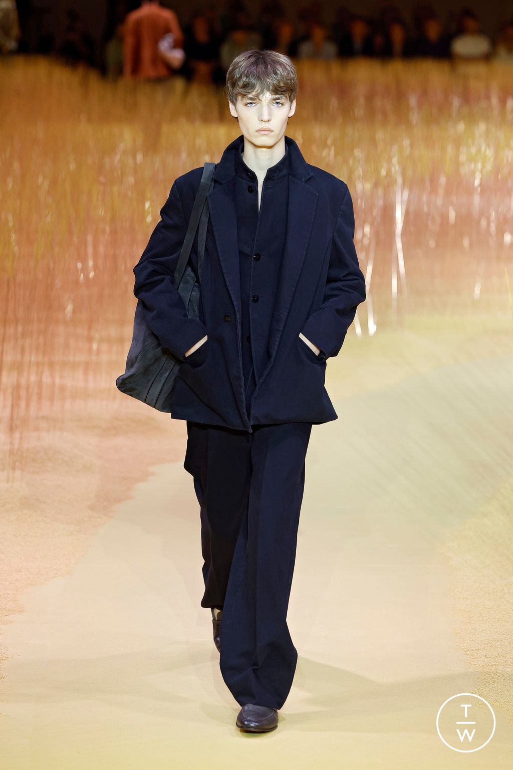 Fashion Week Milan Spring-Summer 2025 look 46 from the ZEGNA collection menswear
