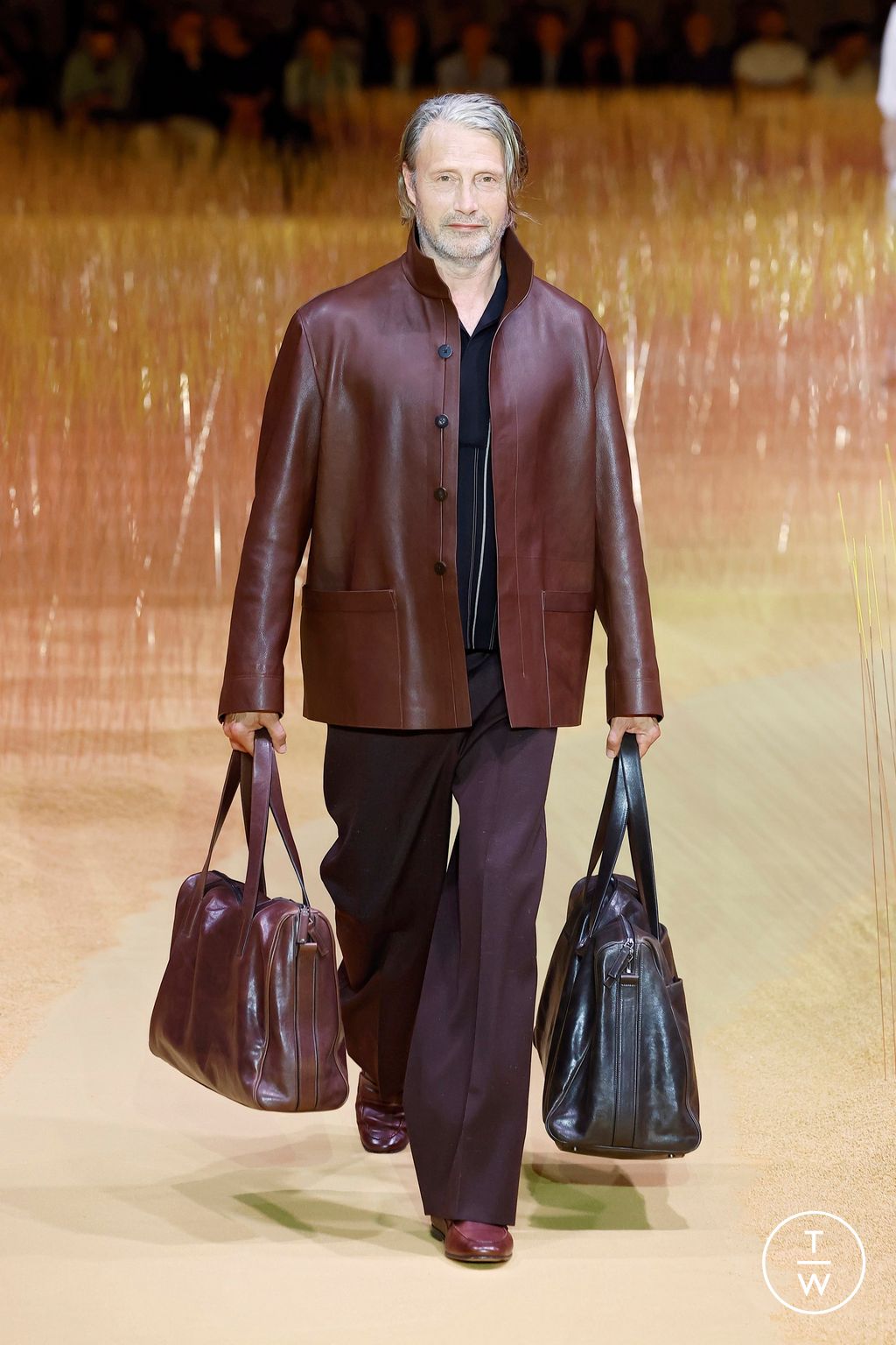 Fashion Week Milan Spring-Summer 2025 look 50 from the ZEGNA collection menswear