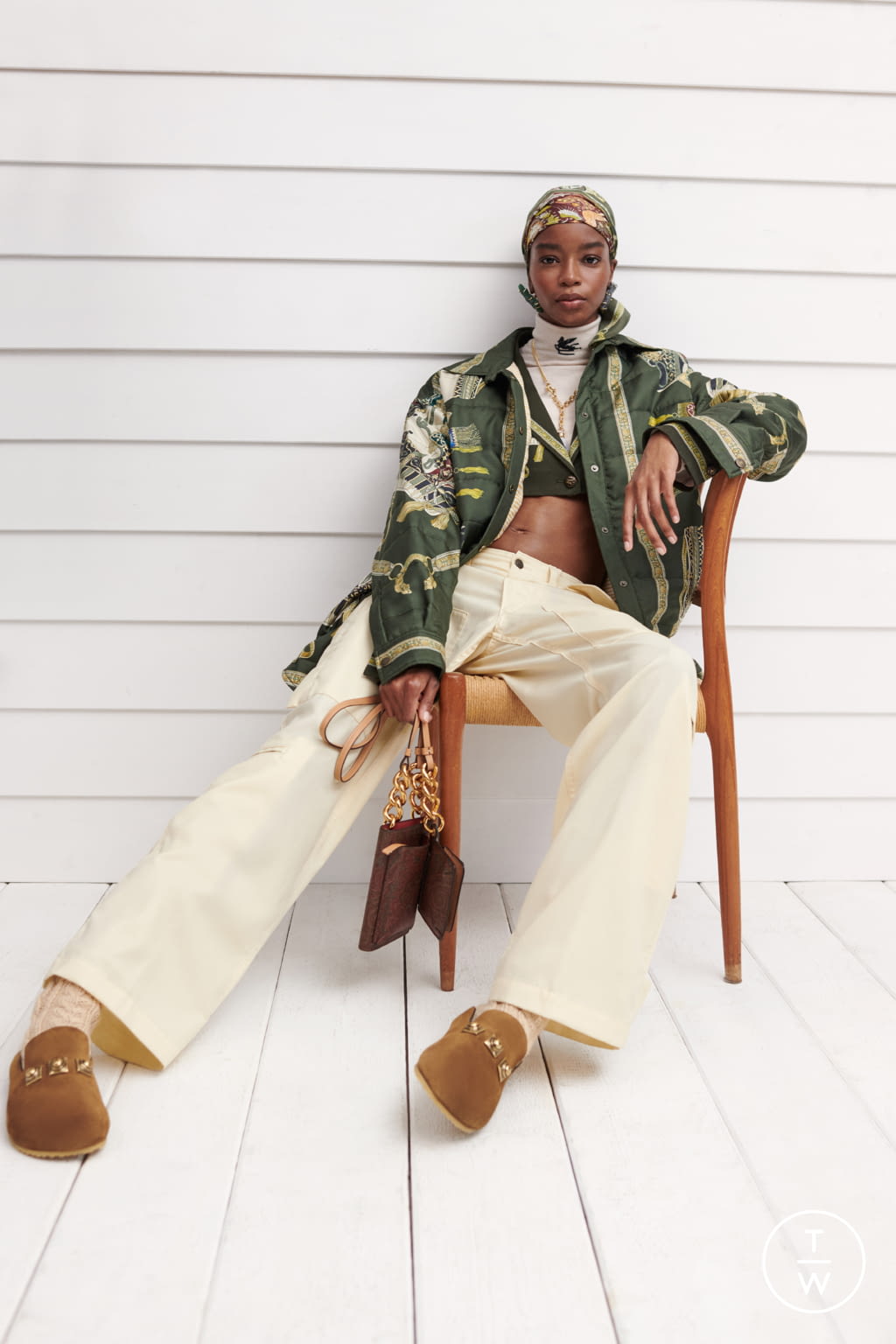 Fashion Week Milan Pre-Fall 2022 look 3 from the Etro collection womenswear