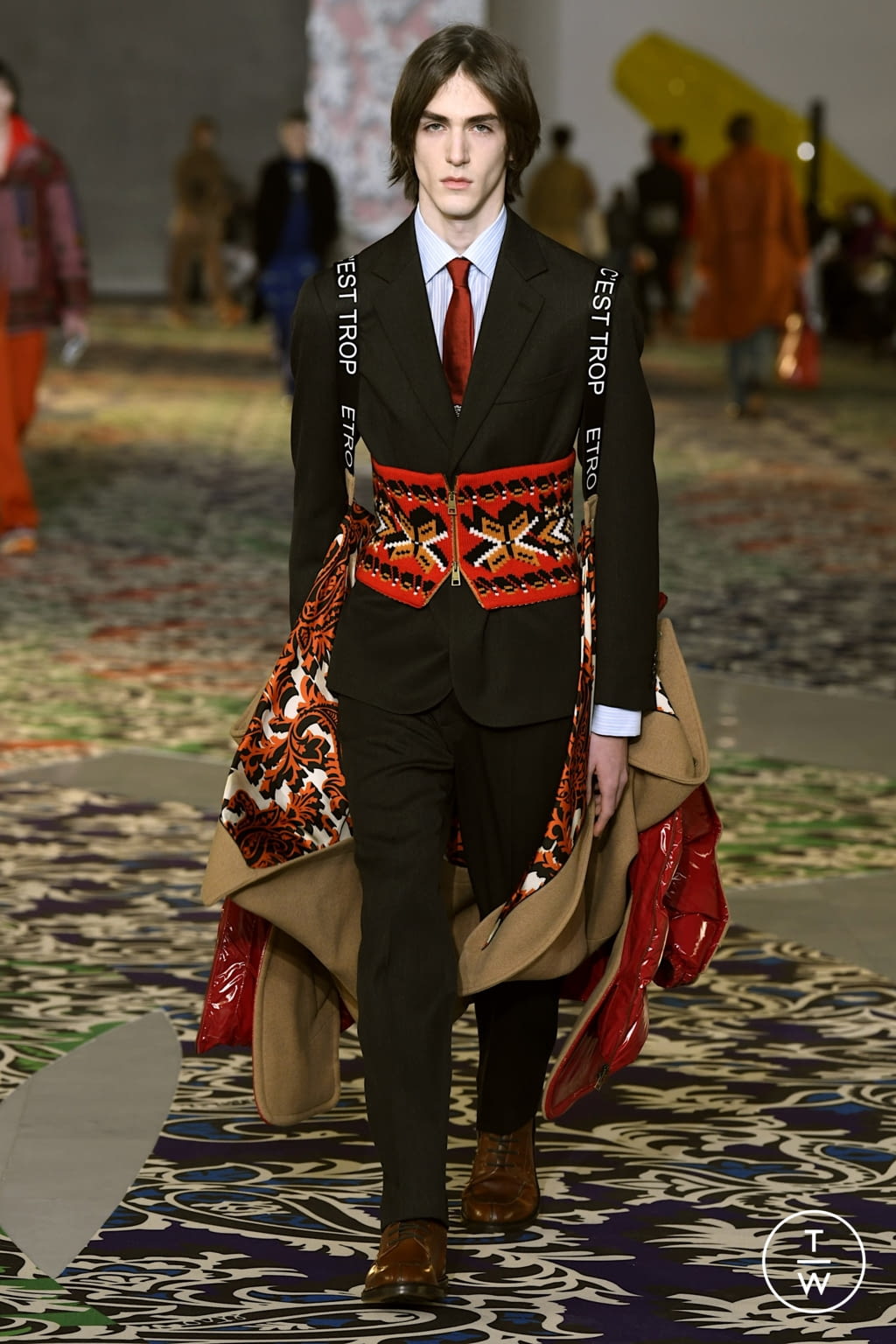Fashion Week Milan Fall/Winter 2022 look 14 from the Etro collection menswear
