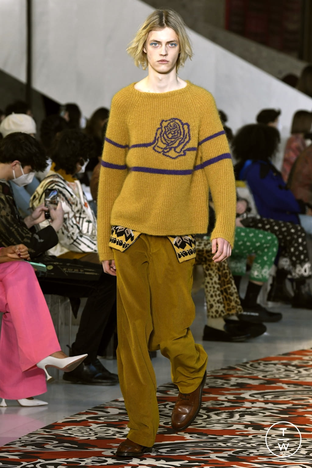 Fashion Week Milan Fall/Winter 2022 look 27 from the Etro collection 男装