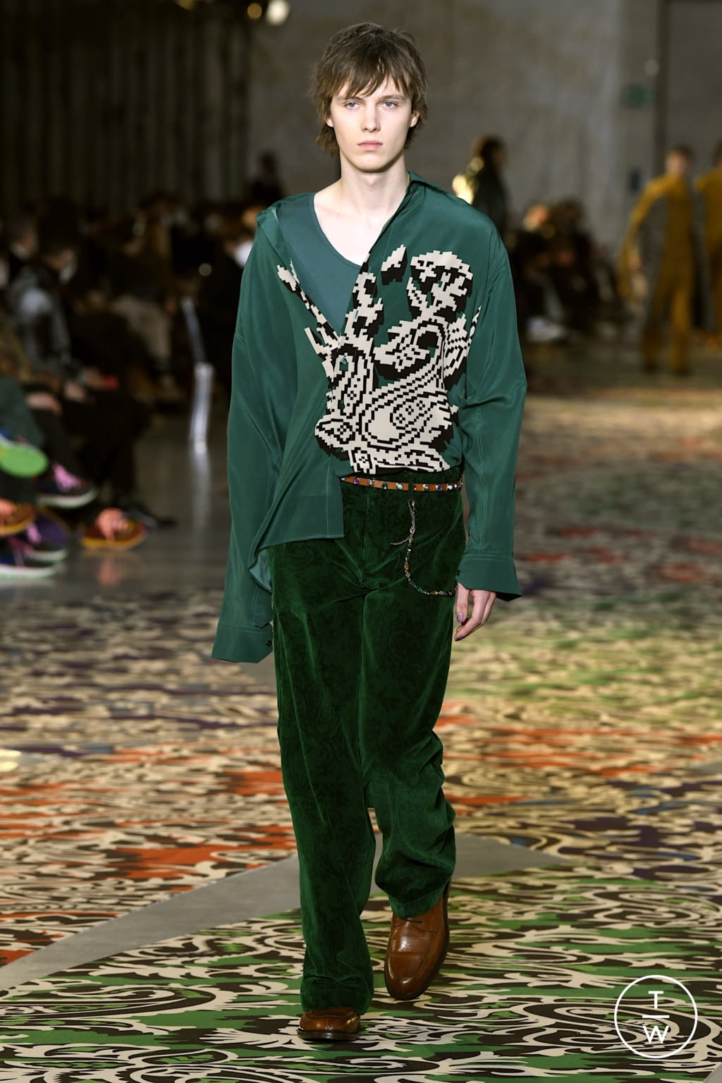 Fashion Week Milan Fall/Winter 2022 look 34 from the Etro collection 男装