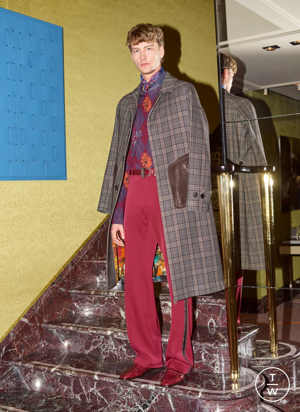 Fashion Week Milan Fall/Winter 2019 look 11 from the Etro collection 男装
