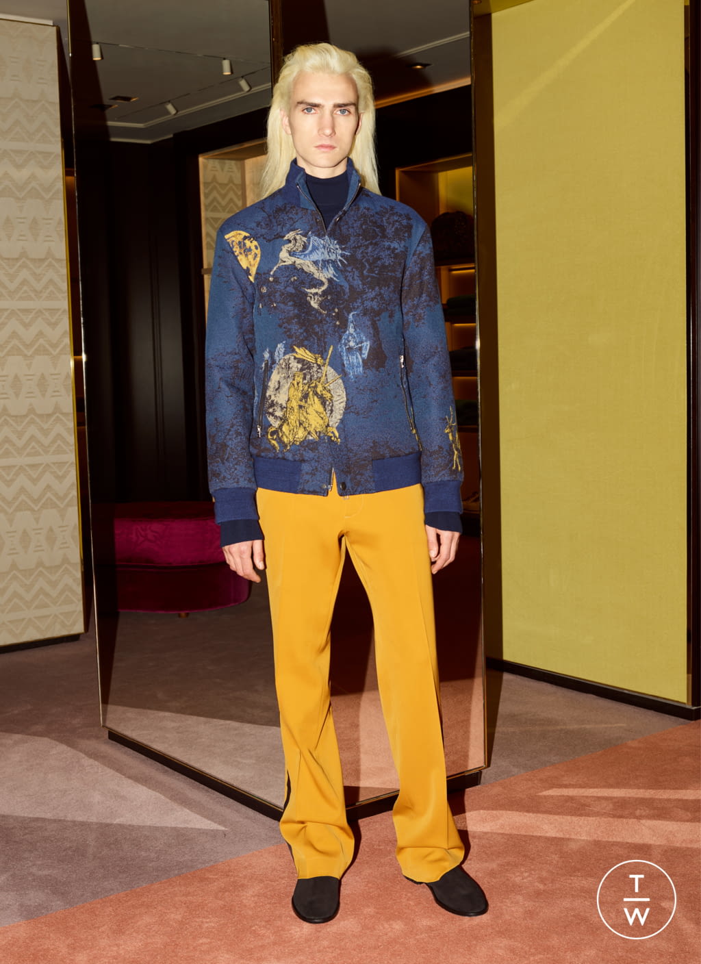 Fashion Week Milan Fall/Winter 2019 look 25 from the Etro collection menswear