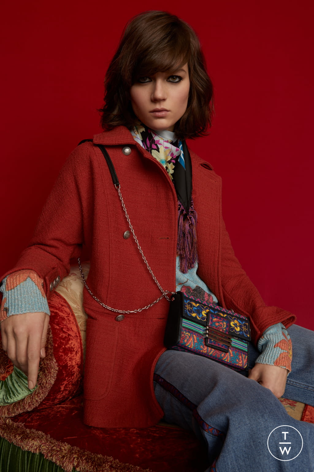 Fashion Week Milan Pre-Fall 2018 look 3 from the Etro collection womenswear