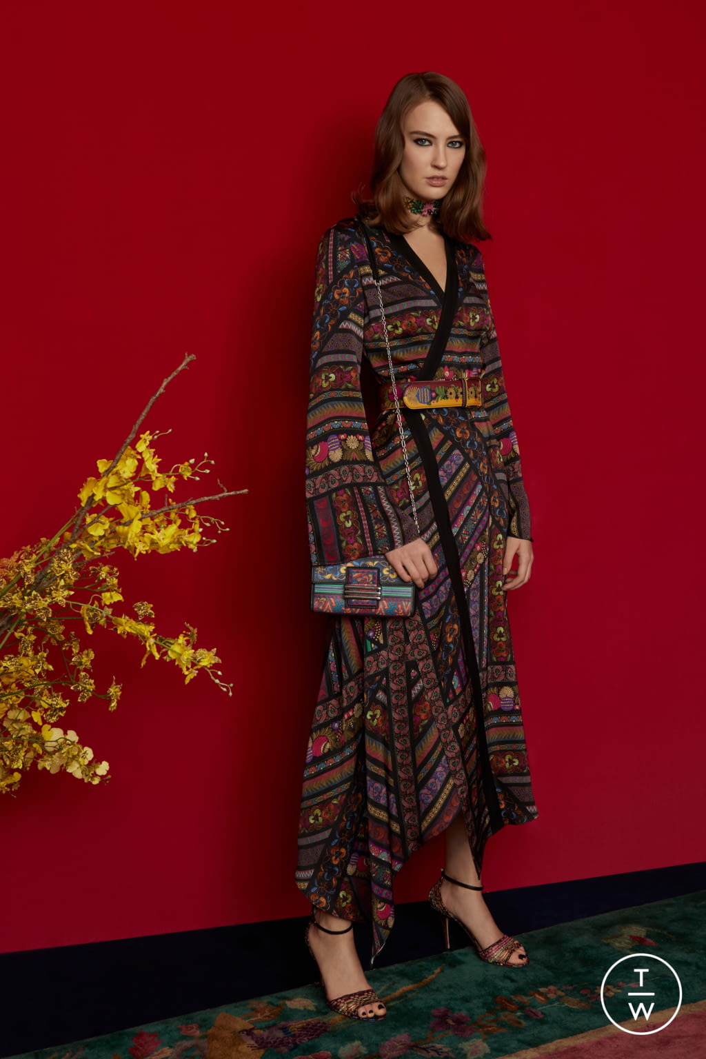 Fashion Week Milan Pre-Fall 2018 look 8 de la collection Etro womenswear