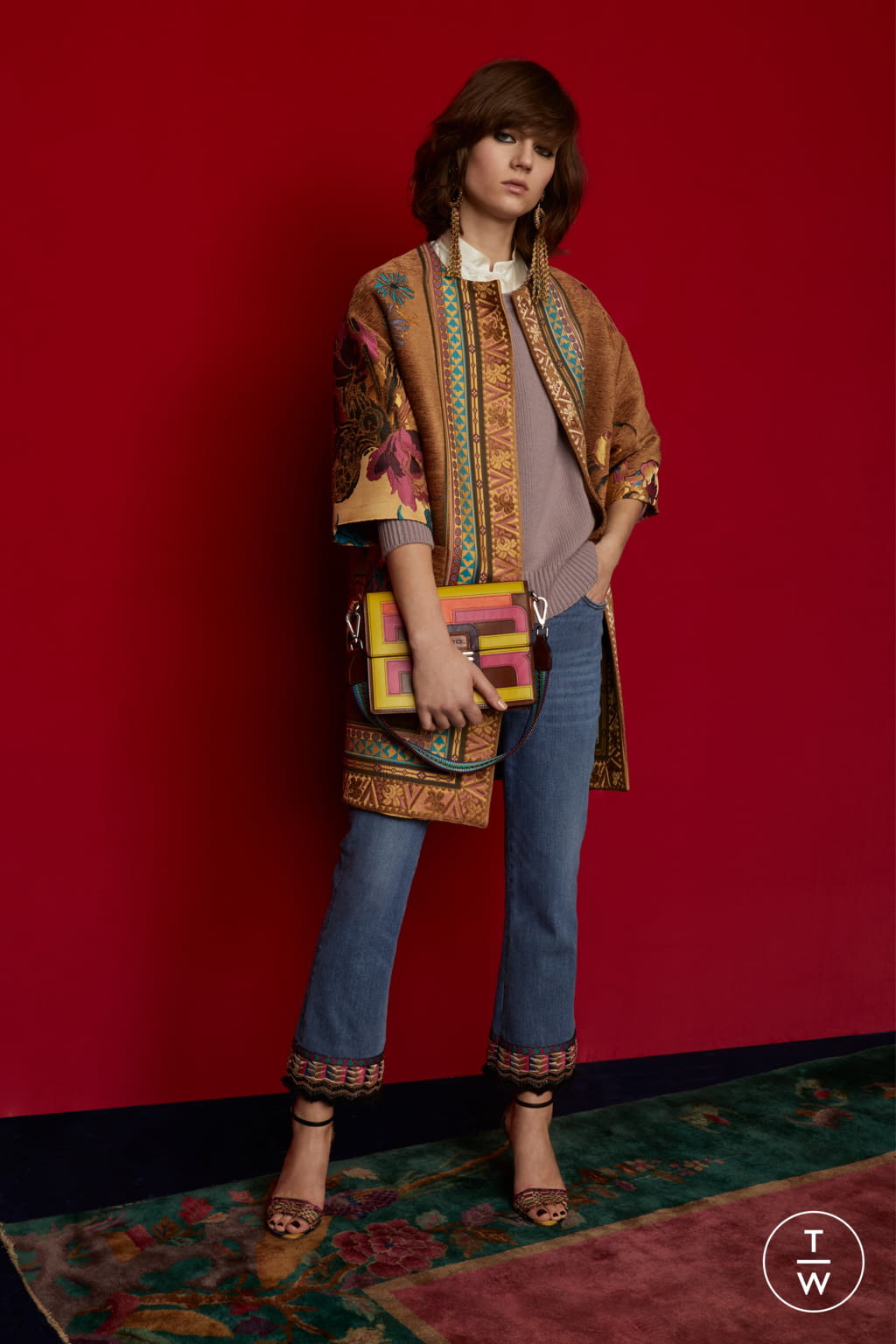 Fashion Week Milan Pre-Fall 2018 look 20 from the Etro collection 女装