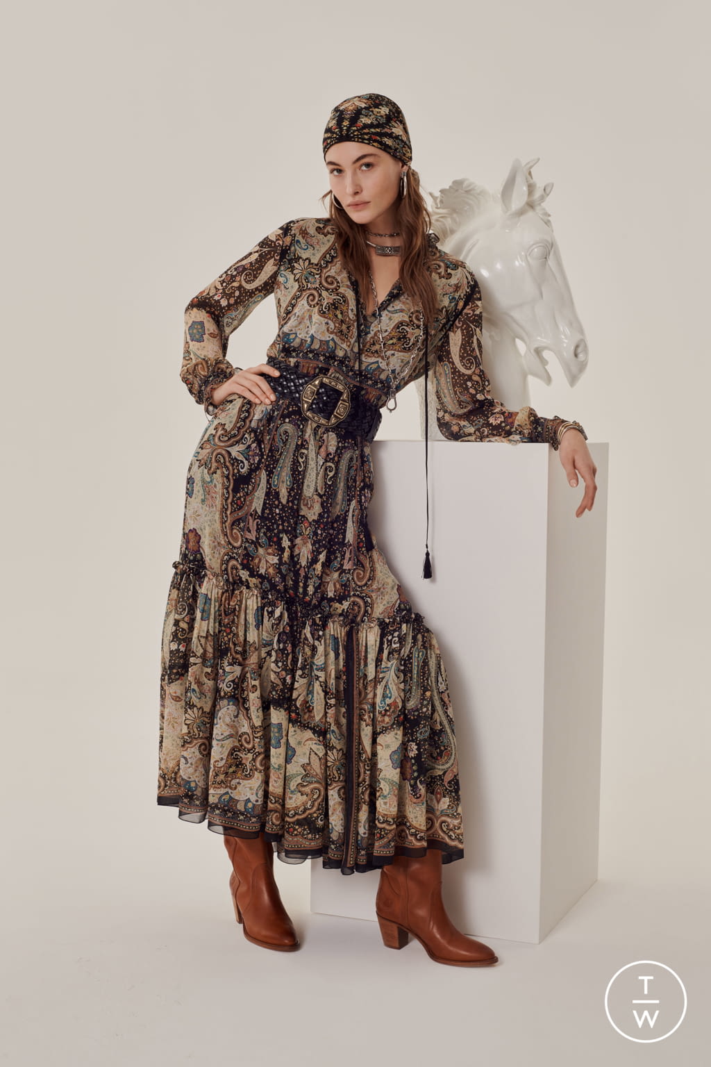 Fashion Week Milan Pre-Fall 2020 look 13 from the Etro collection 女装