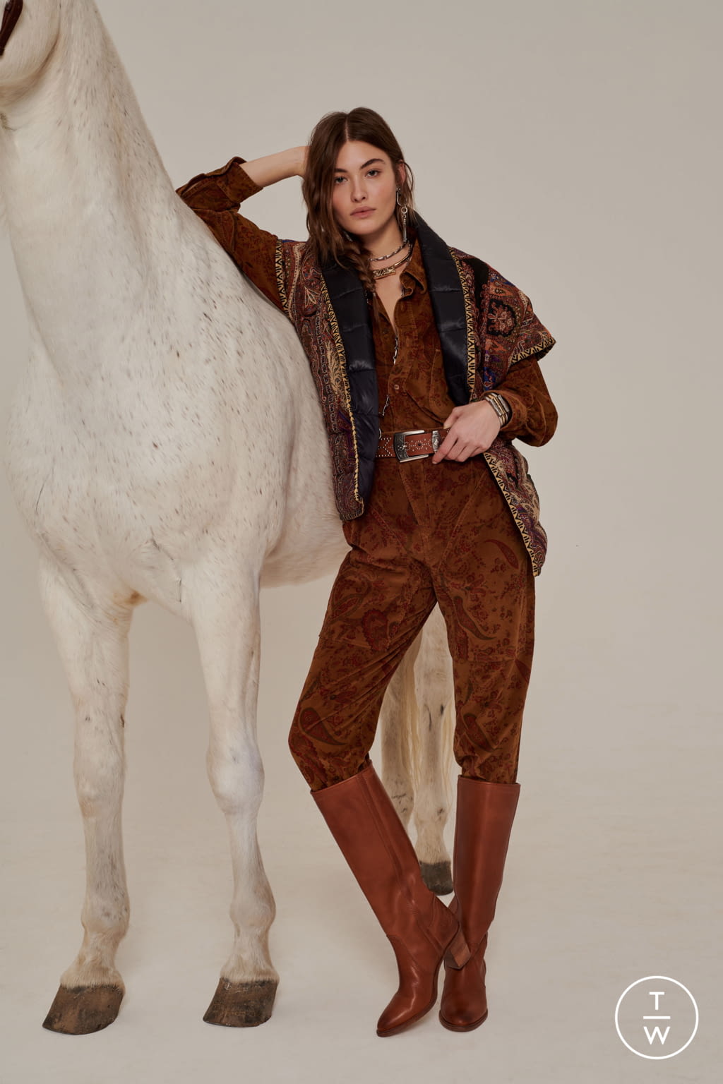 Fashion Week Milan Pre-Fall 2020 look 7 from the Etro collection womenswear