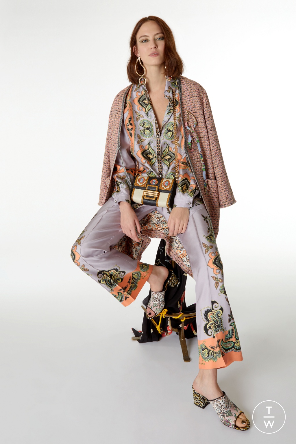Fashion Week Milan Pre-Fall 2019 look 22 from the Etro collection 女装
