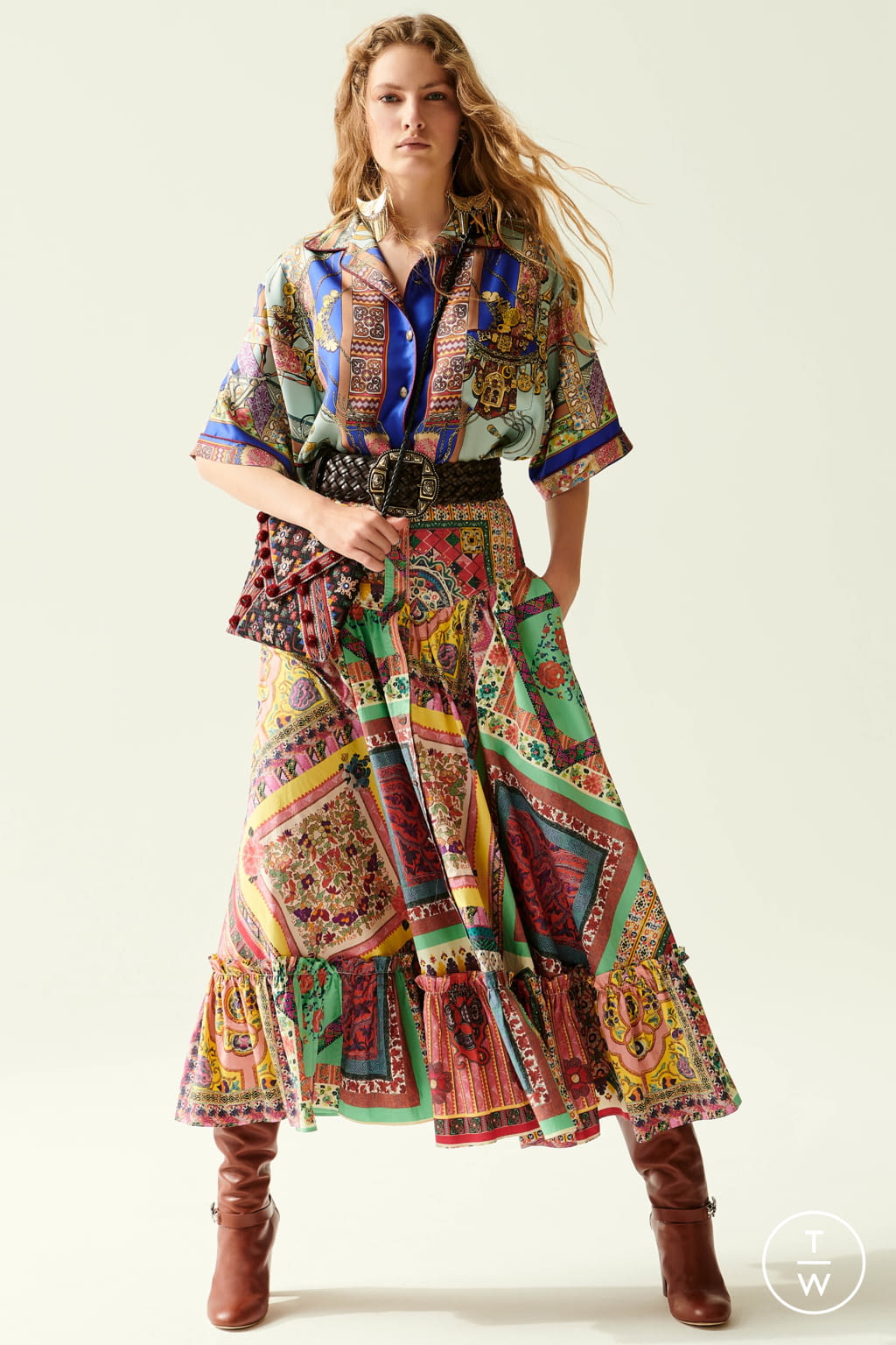 Fashion Week Milan Resort 2020 look 38 from the Etro collection 女装