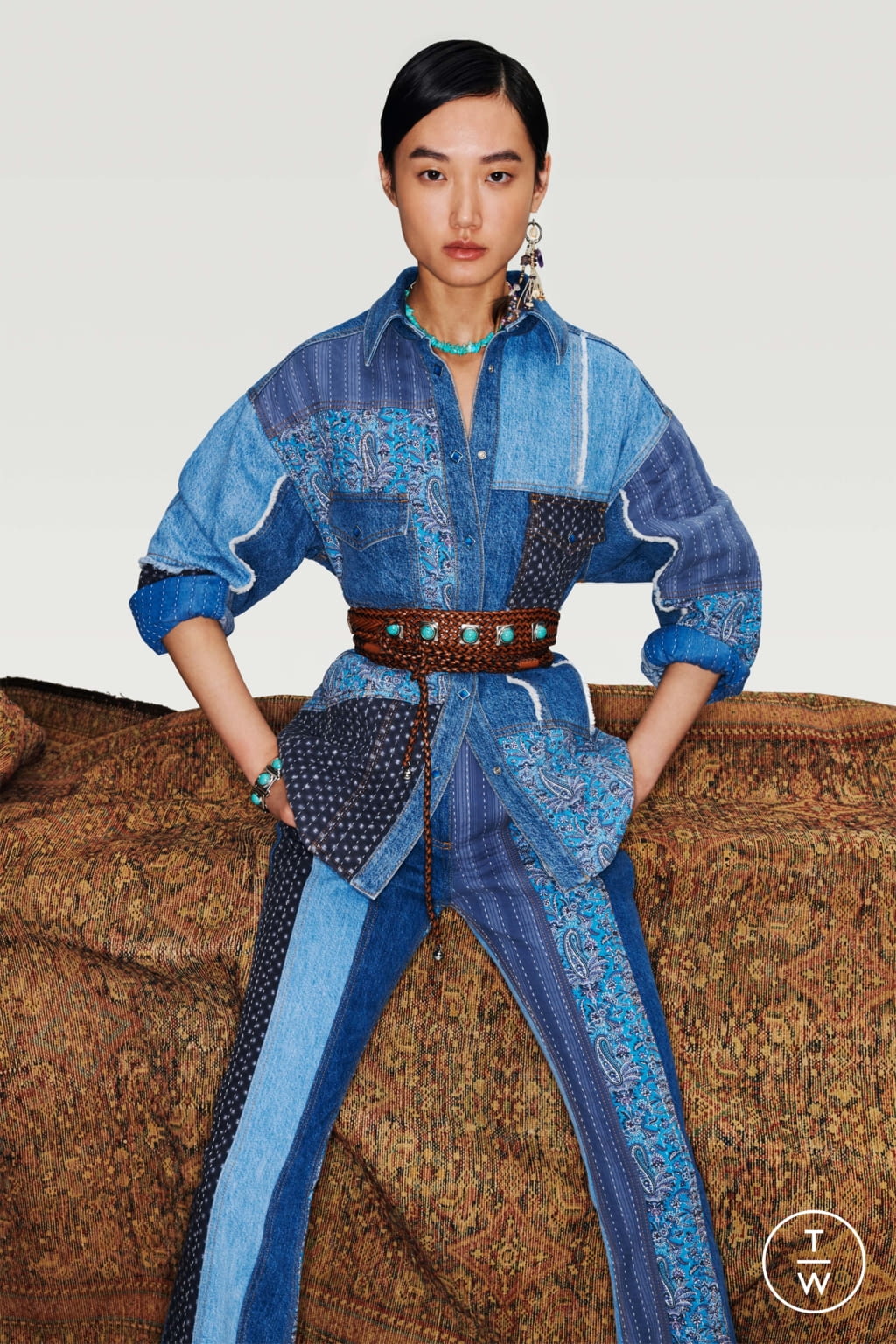 Fashion Week Milan Resort 2022 look 27 from the Etro collection 女装