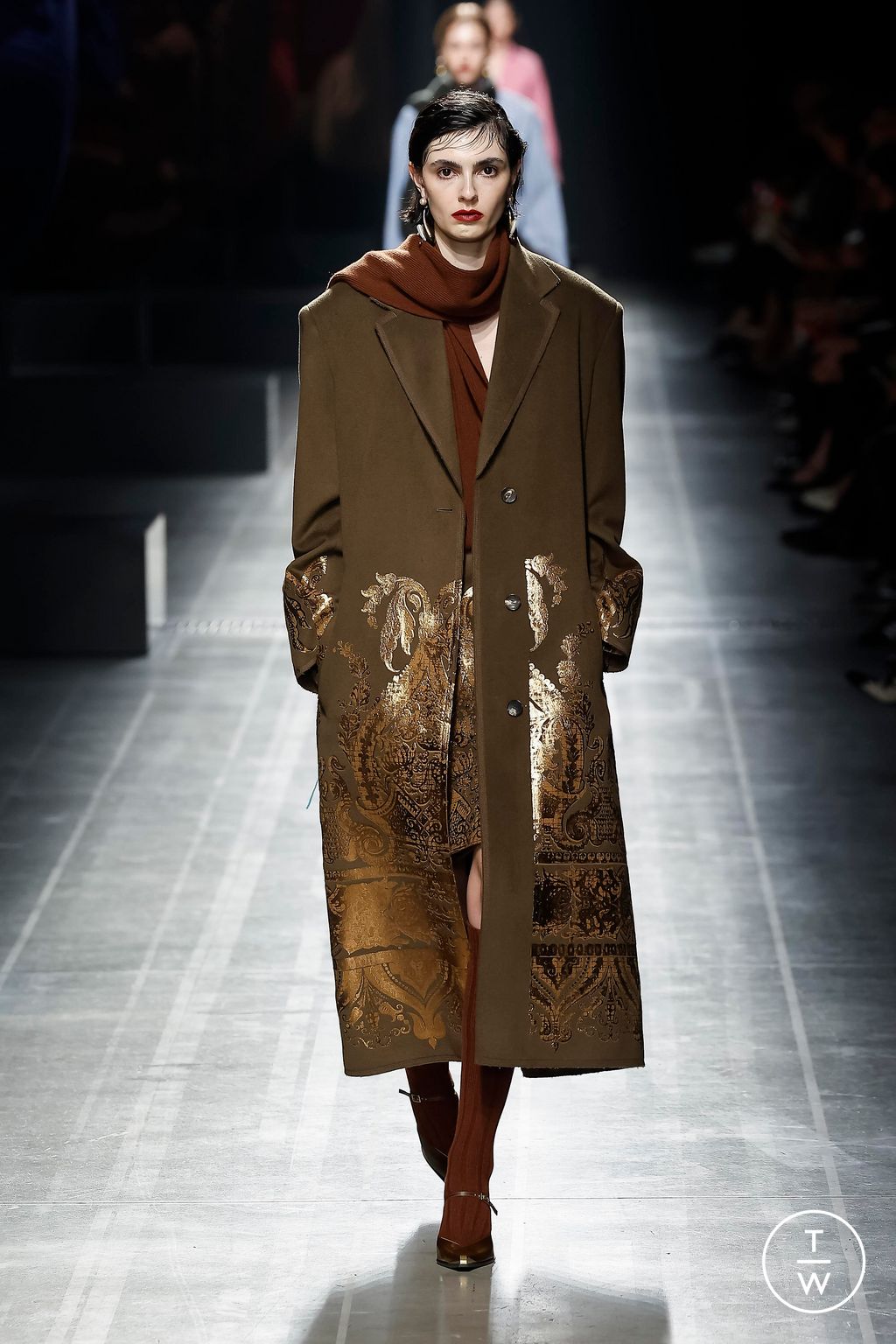 Fashion Week Milan Fall/Winter 2024 look 3 from the Etro collection 女装