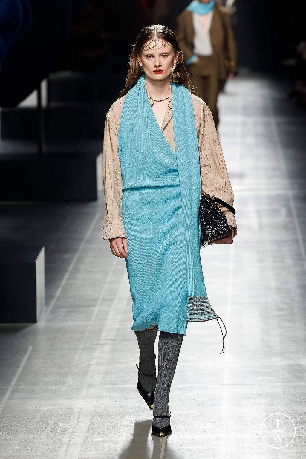 Fashion Week Milan Fall/Winter 2024 look 7 from the Etro collection 女装