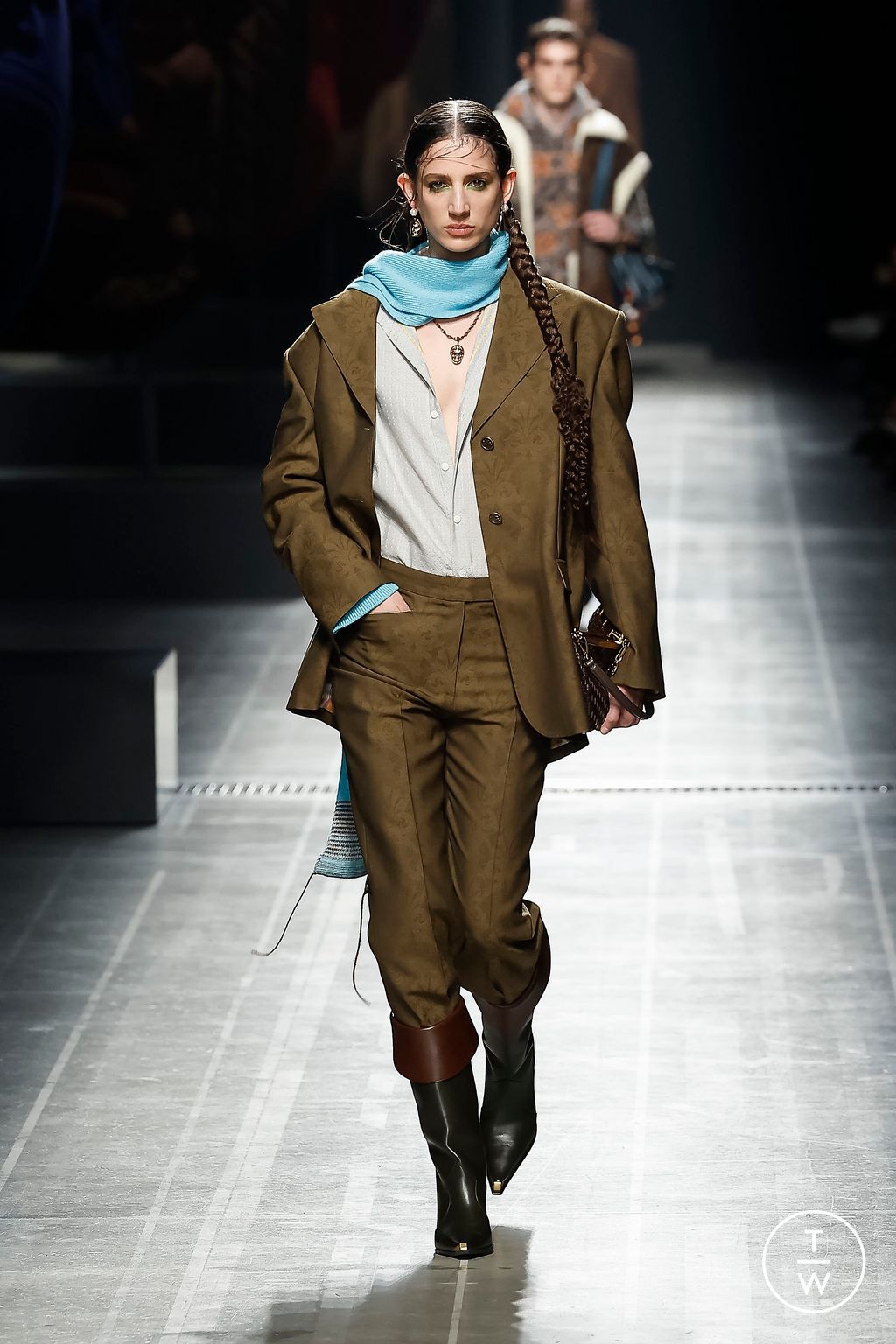 Fashion Week Milan Fall/Winter 2024 look 8 from the Etro collection 女装