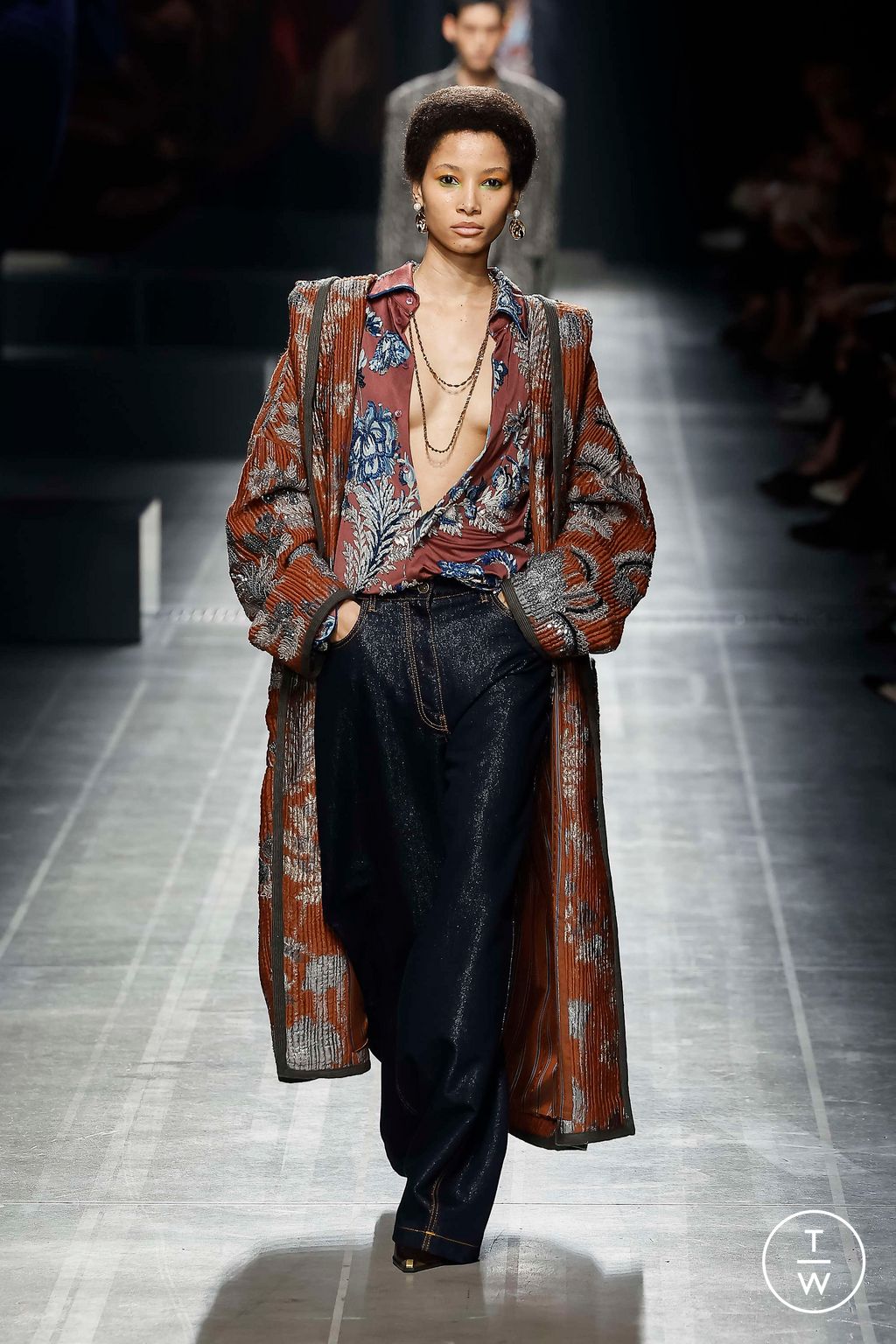 Fashion Week Milan Fall/Winter 2024 look 11 de la collection Etro womenswear