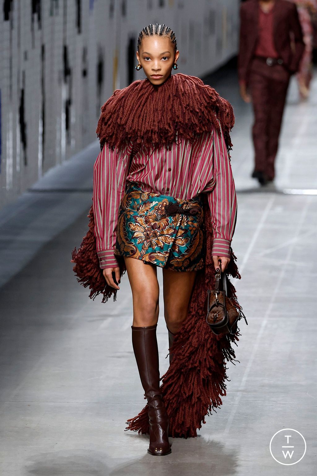 Fashion Week Milan Fall/Winter 2025 look 46 from the Etro collection womenswear