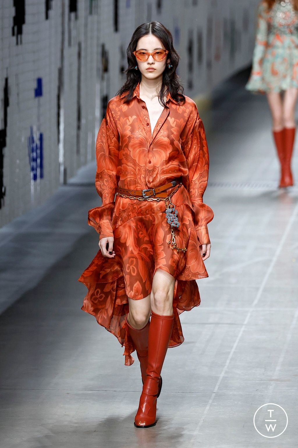 Fashion Week Milan Fall/Winter 2025 look 60 from the Etro collection womenswear