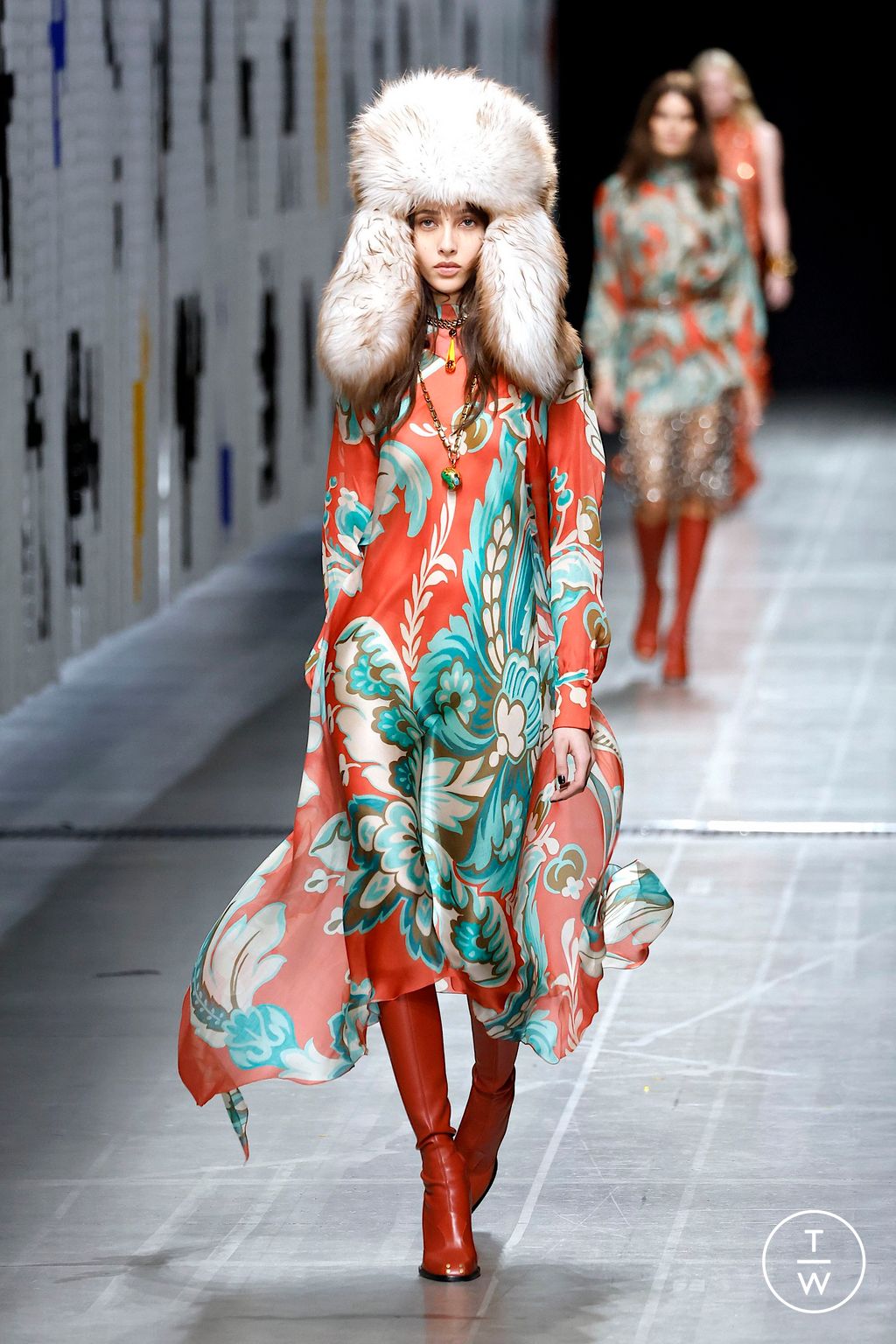 Fashion Week Milan Fall/Winter 2025 look 62 from the Etro collection womenswear
