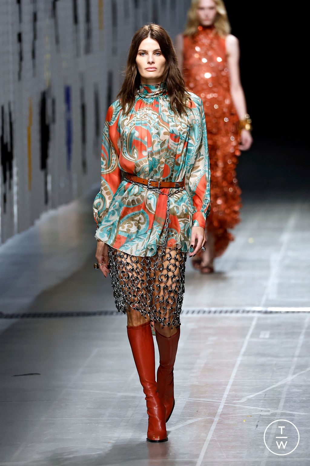 Fashion Week Milan Fall/Winter 2025 look 63 from the Etro collection womenswear