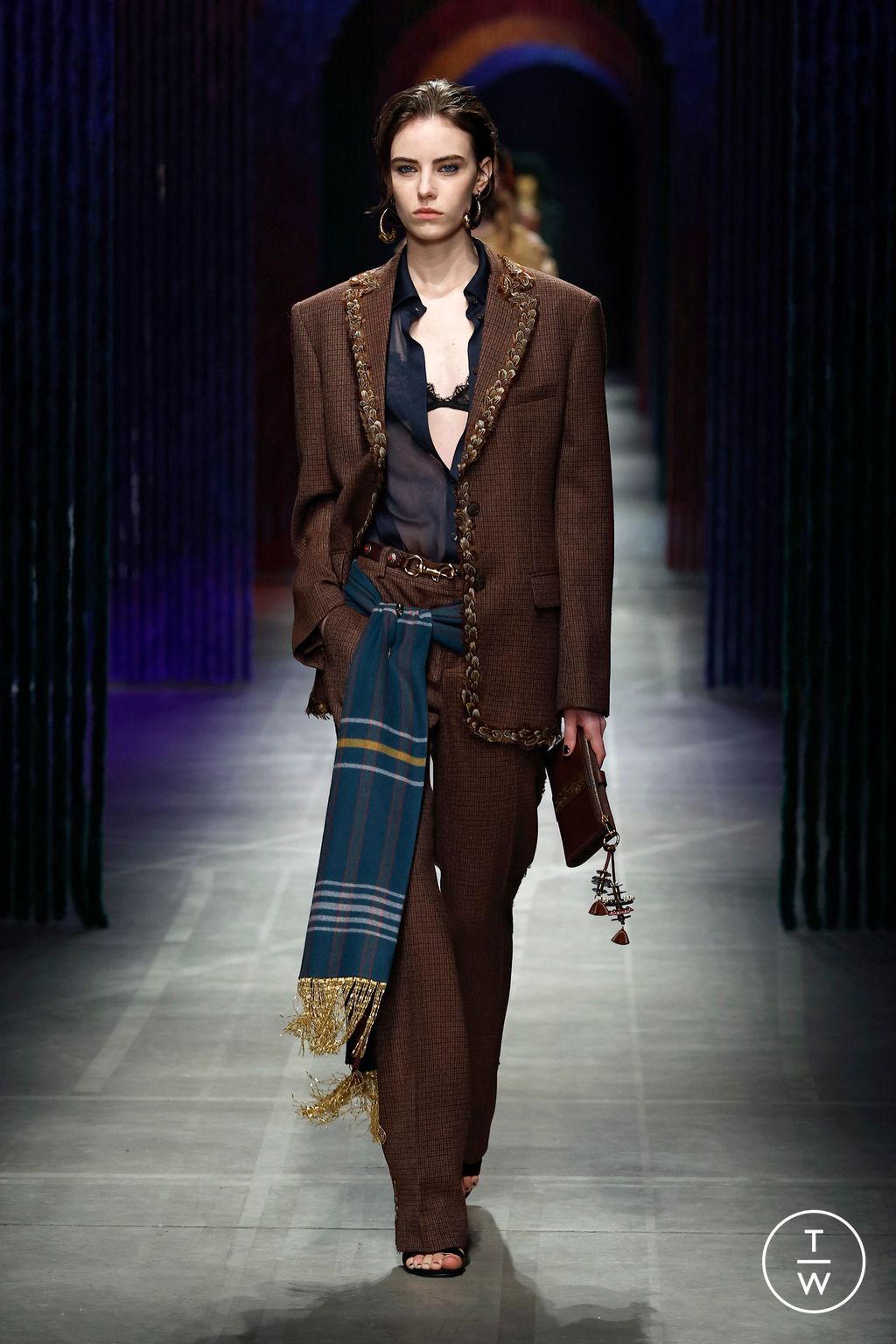Fashion Week Milan Fall/Winter 2026 look 10 de la collection Etro womenswear
