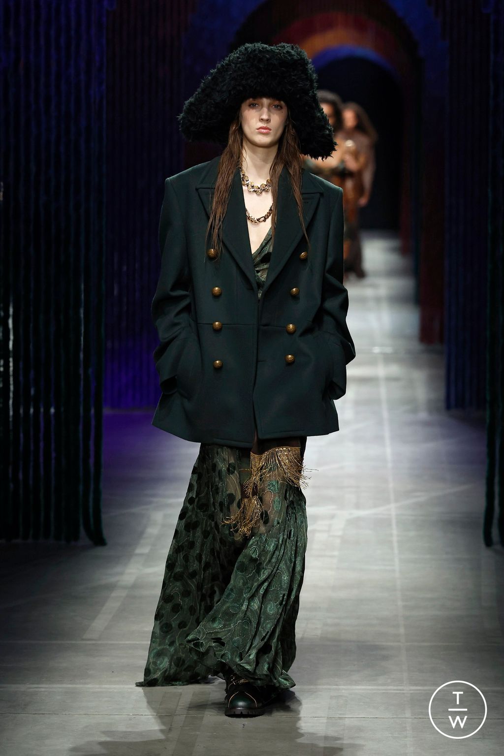 Fashion Week Milan Fall/Winter 2026 look 13 from the Etro collection womenswear