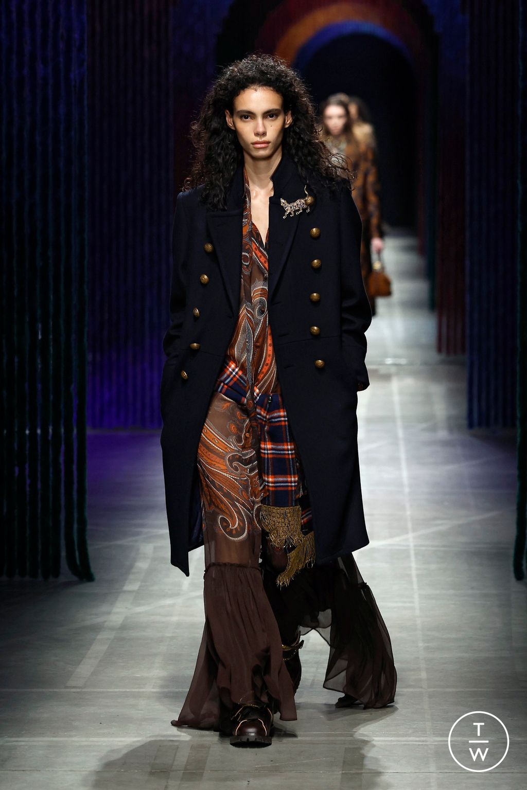 Fashion Week Milan Fall/Winter 2026 look 16 from the Etro collection womenswear