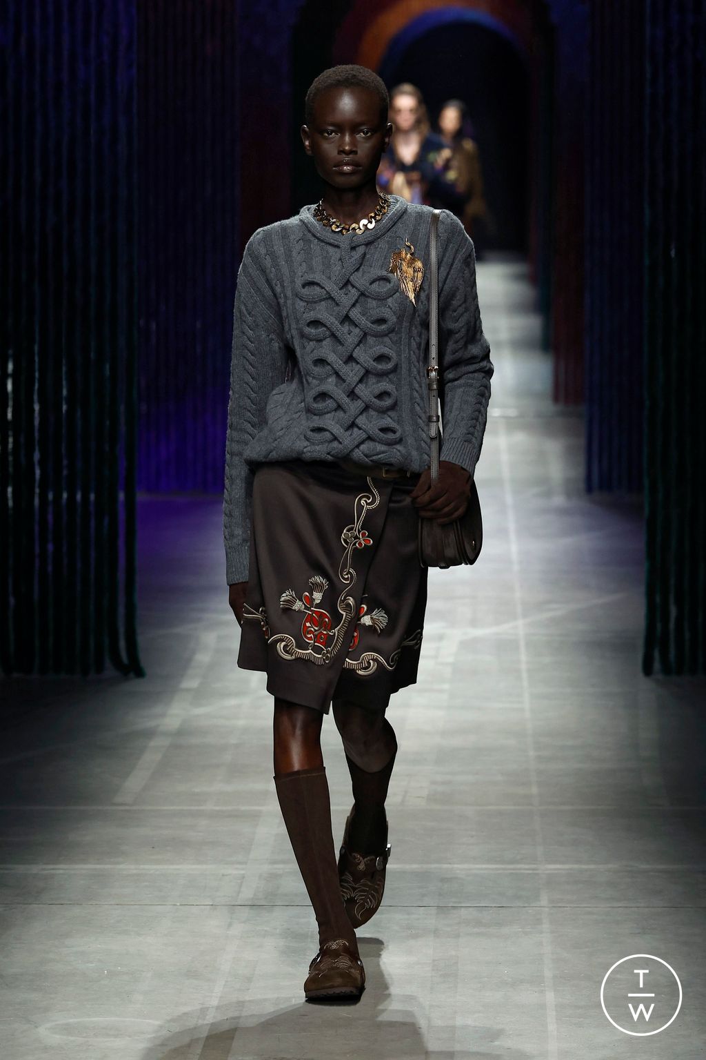 Fashion Week Milan Fall/Winter 2026 look 25 de la collection Etro womenswear