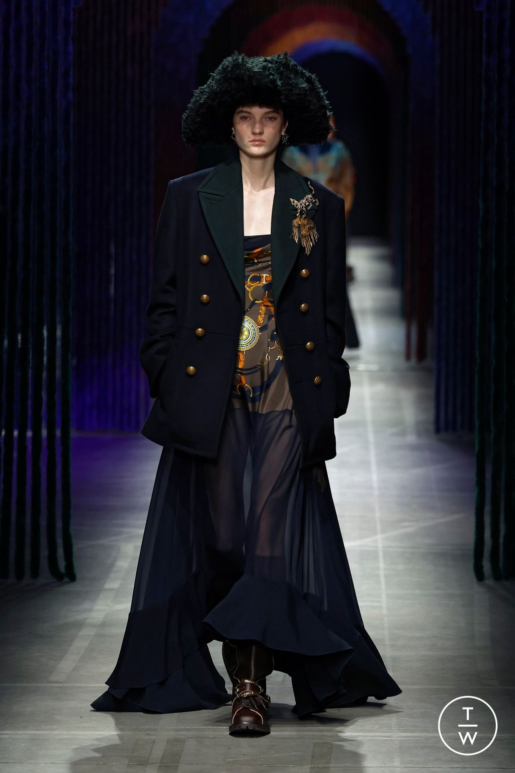 Fashion Week Milan Fall/Winter 2026 look 30 from the Etro collection womenswear