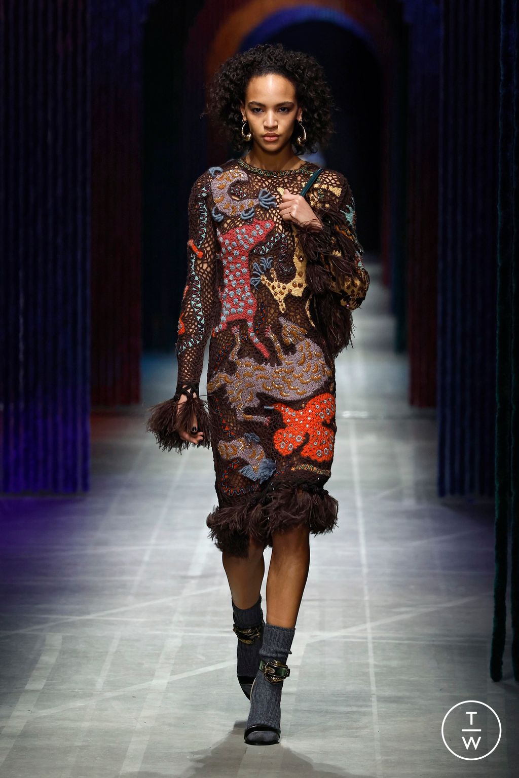 Fashion Week Milan Fall/Winter 2026 look 39 from the Etro collection 女装