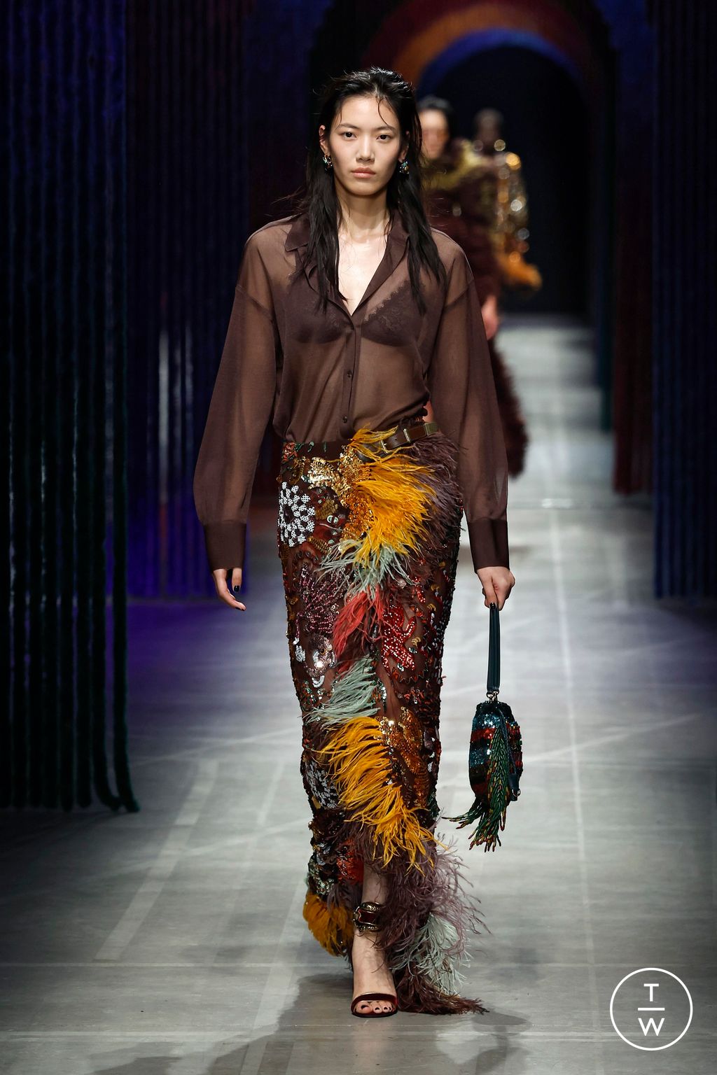 Fashion Week Milan Fall/Winter 2026 look 43 de la collection Etro womenswear