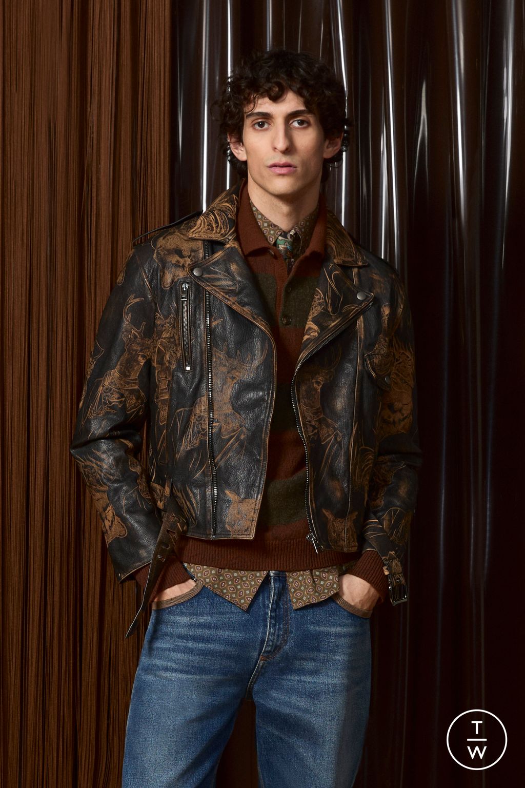 Fashion Week Milan Fall/Winter 2026 look 18 from the Etro collection menswear